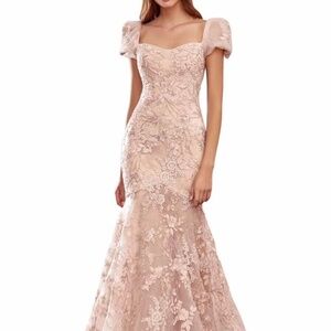 Party Gown dress - formal wedding- mother of the pride dress